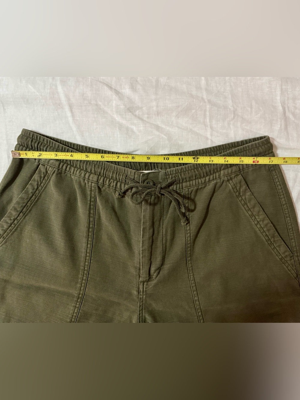 Lucky Brand Wide-Leg Utility Pants - Olive Green - Women’s Large - Picture 9 of 12